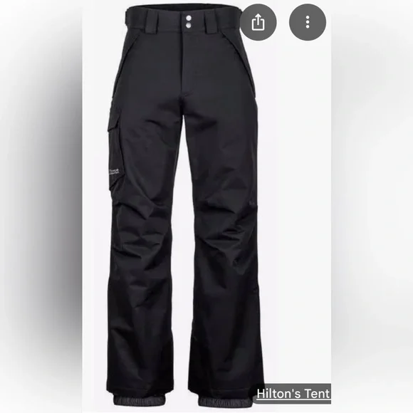 Marmot Black insulated Motion Ski Pants Outdoor Essential excellent condition - Picture 1 of 12
